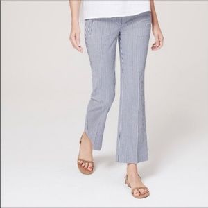 ANN TAYLOR LOFT 00P SEERSUCKER PANT IN MARISSA FIT
